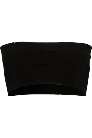 Fabiana Filippi Ribstrikket cropped bandeau-top