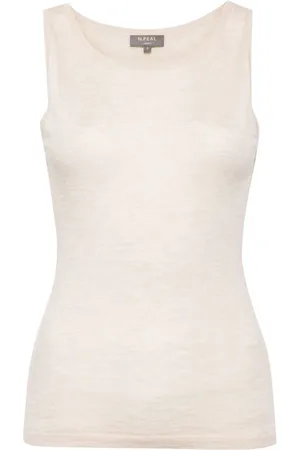 N.PEAL Tanktop med dyb halsudskæring