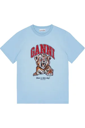 Ganni T-shirt med rund hals