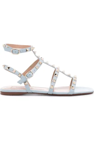 VALENTINO GARAVANI Flade Rockstud lædersandaler