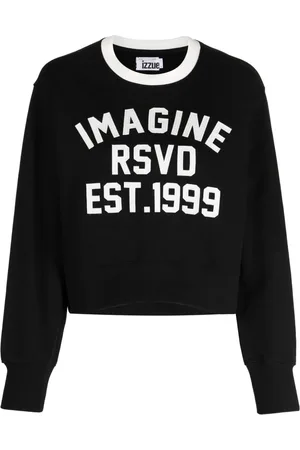 Izzue Sweatshirt i bomuld med mærkedetalje