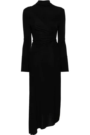 Victoria Beckham Mellemlang kjole med snoet ruche