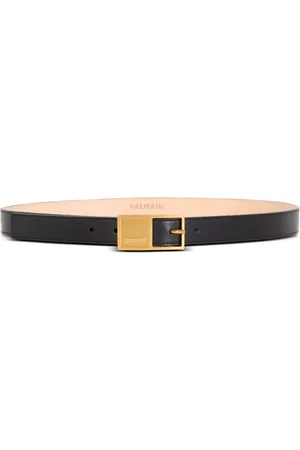 Balmain Thin Signature læderbælte