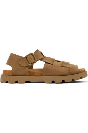 Camper Brutus sandaler i ruskind med spænde