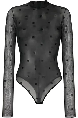 Givenchy Bodysuit i mesh med logotryk