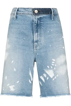 RTA Hesper denimshorts med malingssprøjt