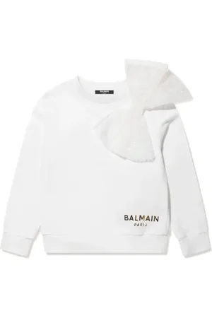 Balmain Skjorte med sløjfe-udsmykning