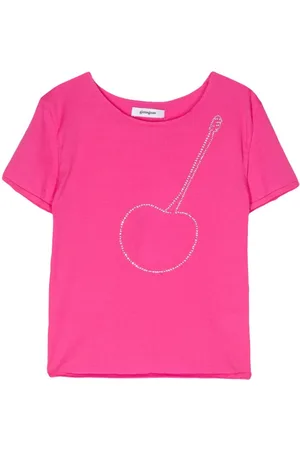 Gimaguas Cherry T-shirt med rhinsten-udsmykning