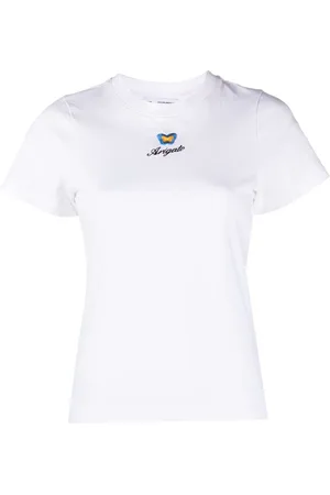 Axel Arigato Kortærmet T-shirt med broderet logo