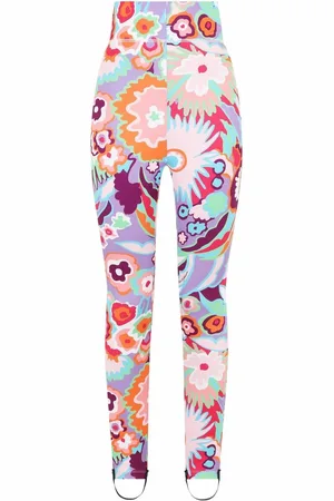 Dolce & Gabbana Højtaljede leggings med blomstertryk