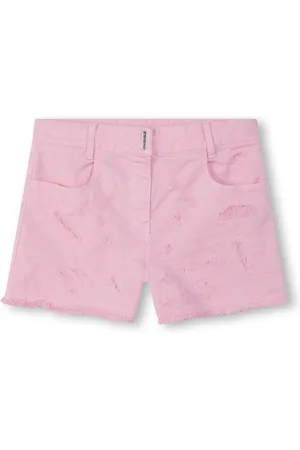 Givenchy Shorts med slitageeffekt og 4G-plade