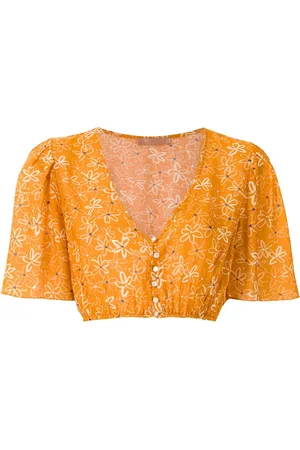 CLUBE BOSSA Cropped Runa bluse med tryk