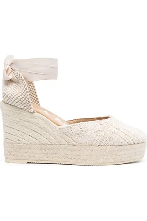 MANEBI Yucatán 100 mm espadriller med kilehæl