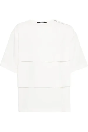 SONGZIO T-shirt med samledetalje og sænkede skuldre