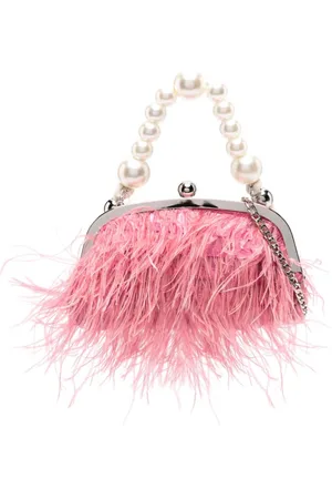 MONNALISA Clutch med fjerdetalje