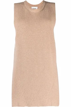 Nanushka Oversize ribstrikket vest