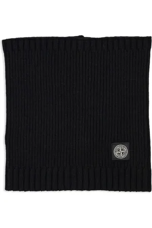 Stone Island Tørklæde i strik med logomærke