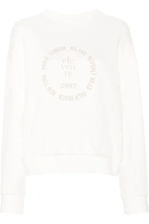 ELEVENTY Sweatshirt med logotryk