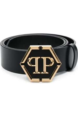 Philipp Plein Hexagon læderbælte