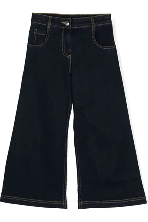 Etro Jeans med brede ben og Pegaso-broderi