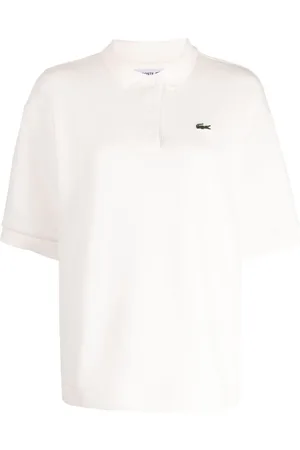 Lacoste Polo med logo-applikatiæon