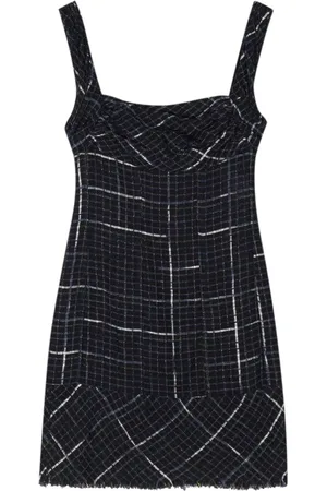 CHANEL 2000 kort ærmeløs kjole i tweed