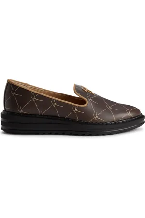 Giuseppe Zanotti Tim loafers i læder med logoprægning
