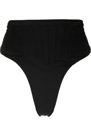 MUGLER Korset-bikinitrusser med høj talje