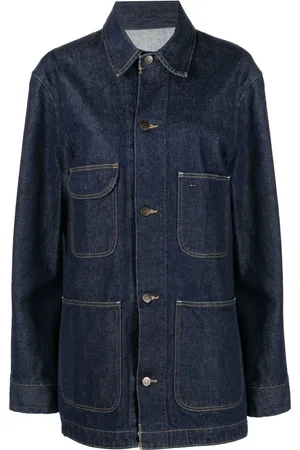 Maison Margiela Jakke i denim med kontrastsøm