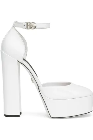 Dolce & Gabbana 105 mm pumps med plateau i lakeret læder