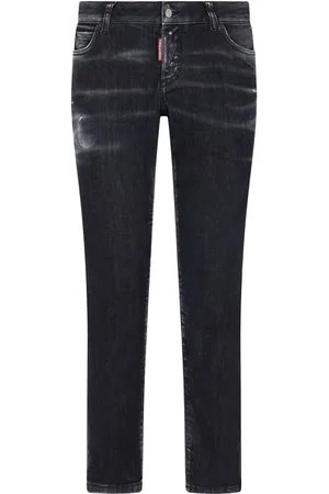 Dsquared2 Jeans med smal pasform og slitageeffekt
