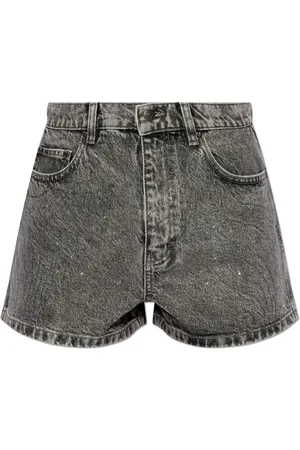 ROTATE Denimshorts med syrevasket effekt