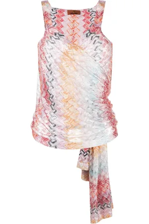 Missoni Top i strik med knudedetalje