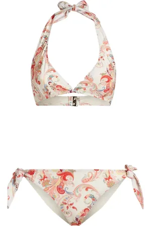Etro Bikini med paisleytryk og halterneck