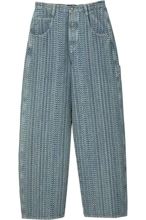 Marc Jacobs Jeans med brede ben og monogram