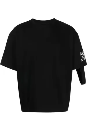 Natasha Zinko Omdannelig T-shirt med camping-slogan