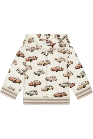 Dolce & Gabbana Hættetrøje med bamsetryk og lynlåslukning