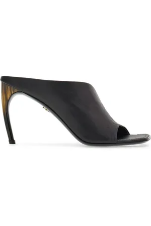Salvatore Ferragamo Curved 85mm mules i læder