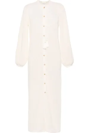 Frame Lang kaftan i hæklet strik