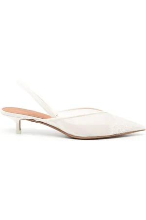 Neous 45mm slingback-pumps med blondedetalje