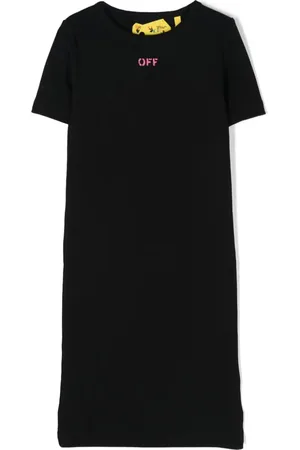OFF-WHITE Midi-kjole med logotryk