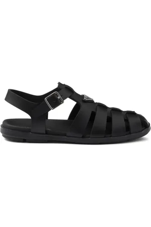 Prada Sandaler med trekantet logo