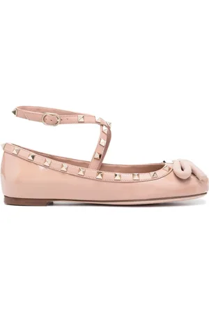 VALENTINO GARAVANI Rockstud-udsmykkede ballerinasko