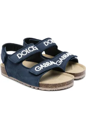 Dolce & Gabbana Sandaler med logobroderi og burrelukning