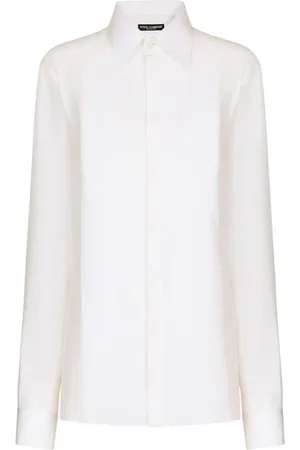 Dolce & Gabbana Silkeskjorte i crepe-de-chine