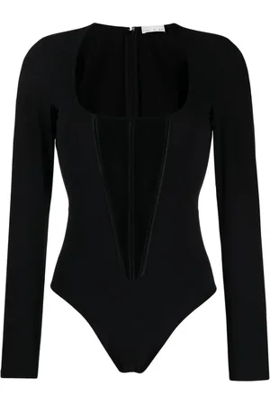 FLEUR DU MAL Bodysuit i jersey med mesh-paneler