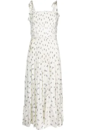 Ralph Lauren Plisseret maxi-kjole med blomstertryk