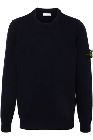 Stone Island Ribbet trøje med kompasmærke