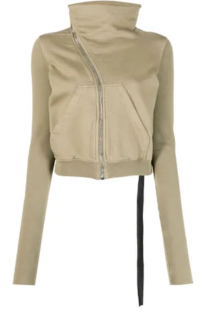 Rick Owens Cardigan med stropdetalje og lynlås