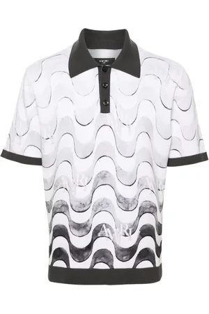AMIRI Staggered polo med bølge-tryk